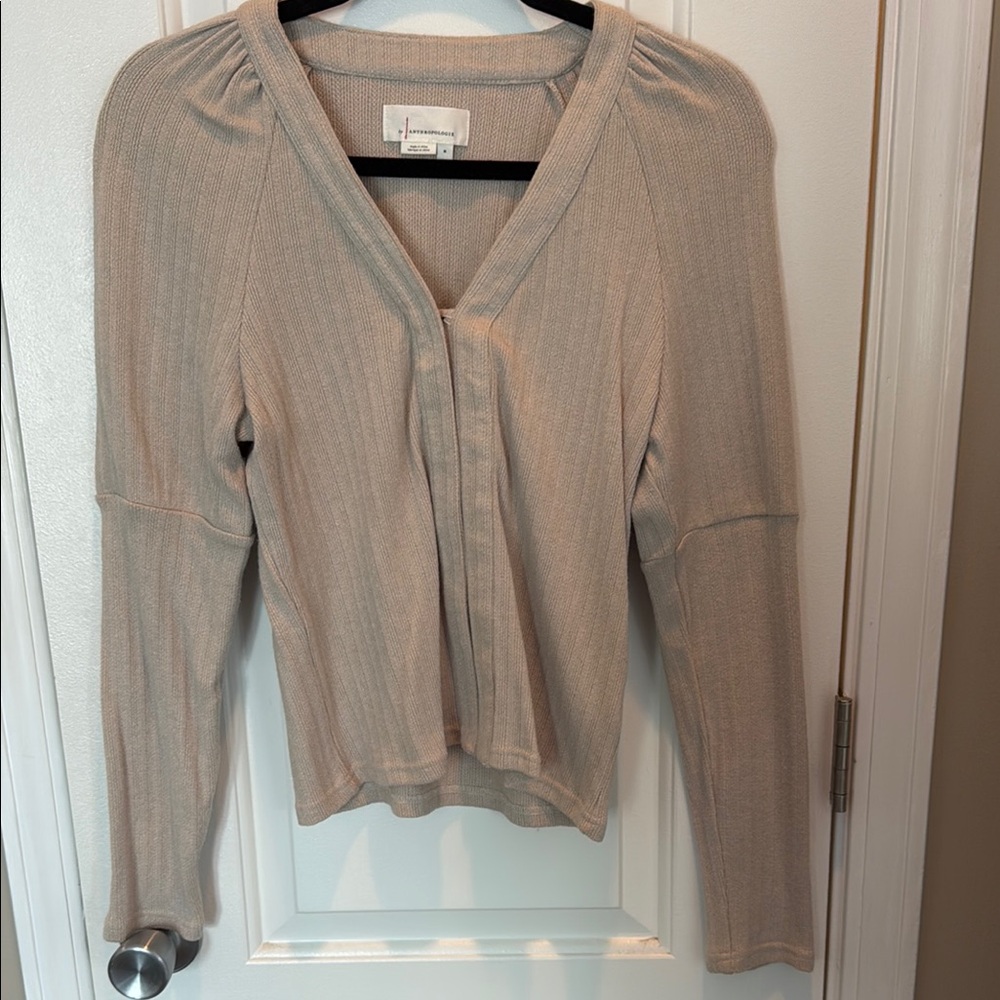 Women's Beige Long Sleeve Top